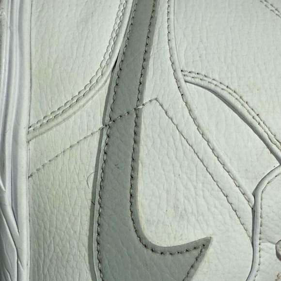 Nike Air Jordan White and Gray Athletic Shoes - Picture 10 of 16